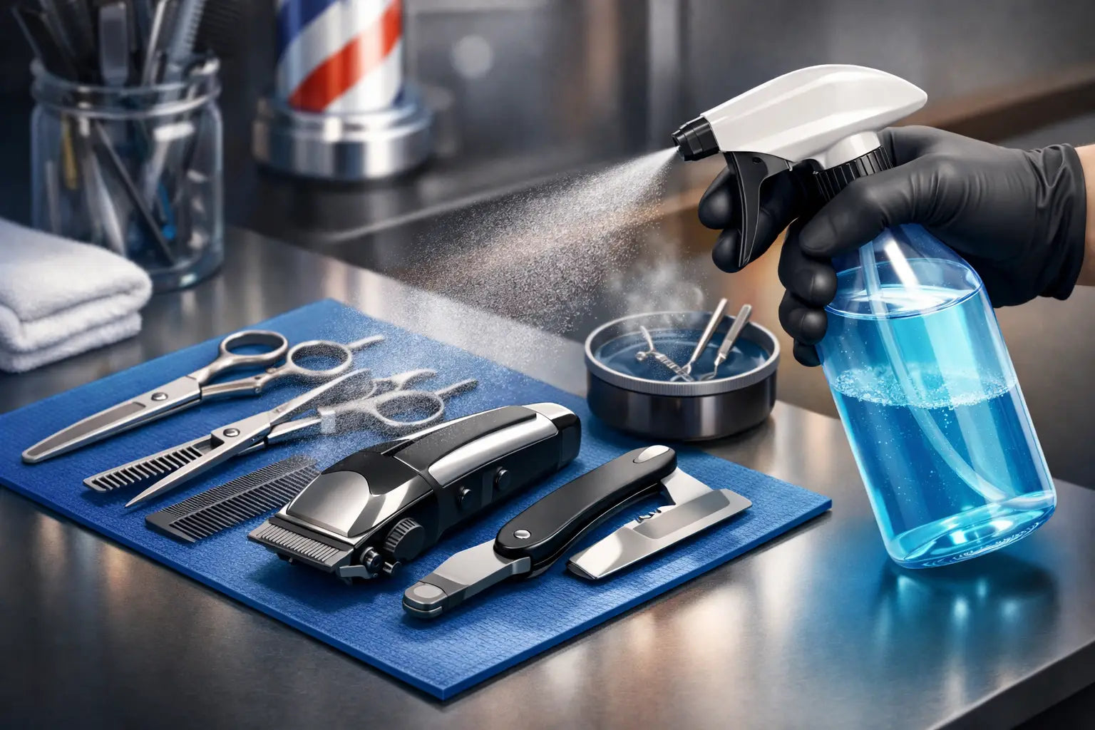 Barber Disinfectant Spray for Tools Guide