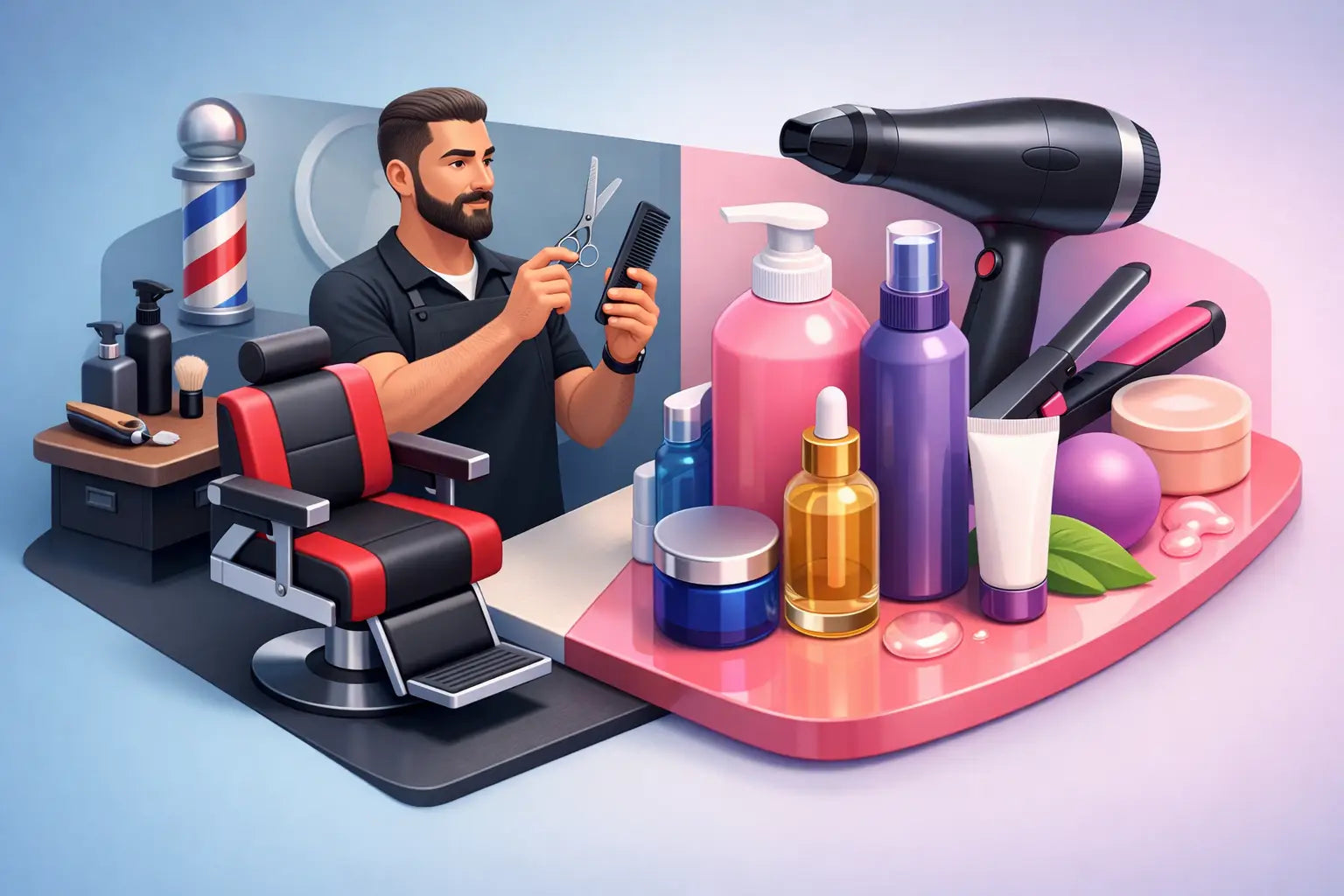 Can Barbers Use Salon Products?