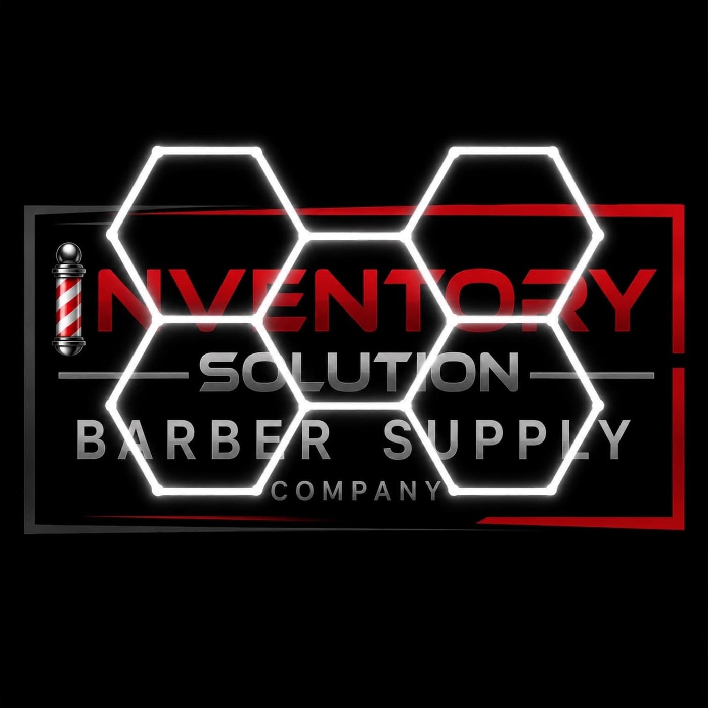 Inventory Solution Barber Supply Company LED Hexagon Lighting Professional LED Hexagon Barber Shop Lights - 5-Hexagon LED Lighting System - Honeycomb Ceiling Lighting