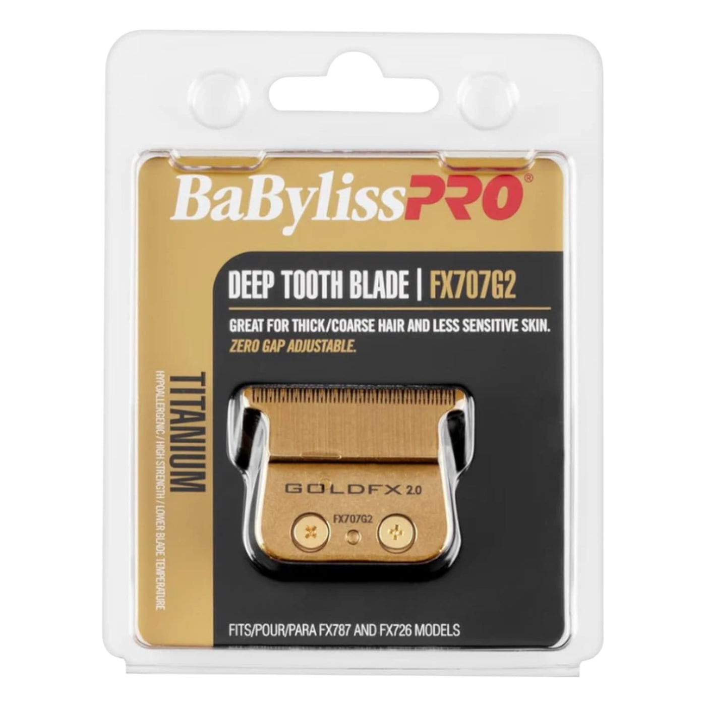 BaBylissPRO Trimmer Replacement Outliner Blade Gold Fx707z
