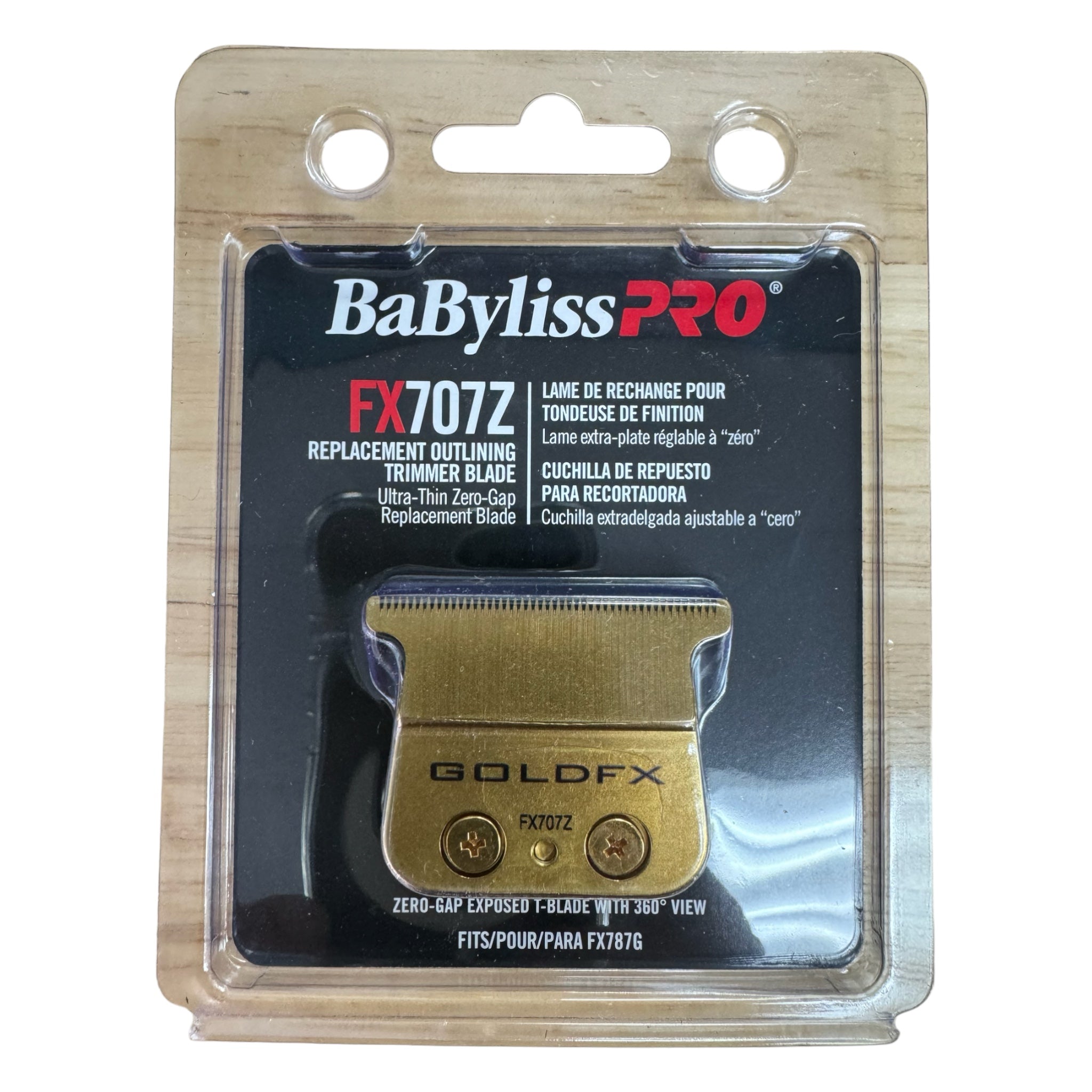 BaBylissPRO Skeleton Trimmer Replacement Outliner Blade Gold Fx707z