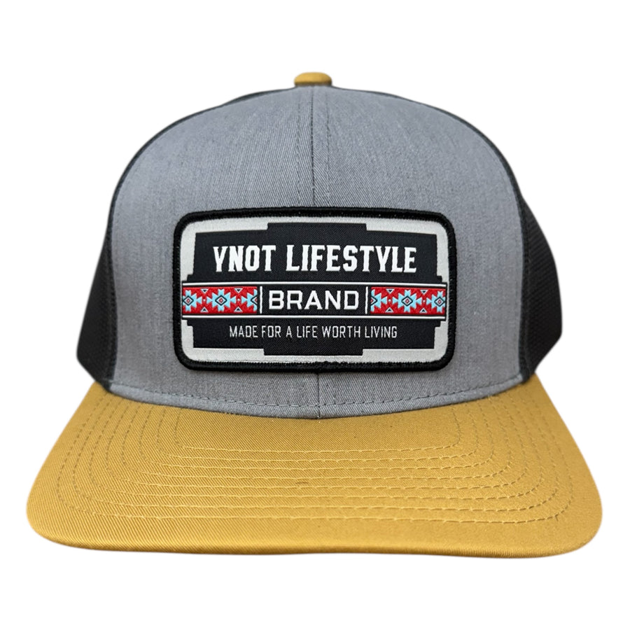 Lifestyle Brand Hat and Apparel - Quality Farmer & Rancher Hats - Western Wear - Patch YNOT Life Worth Living