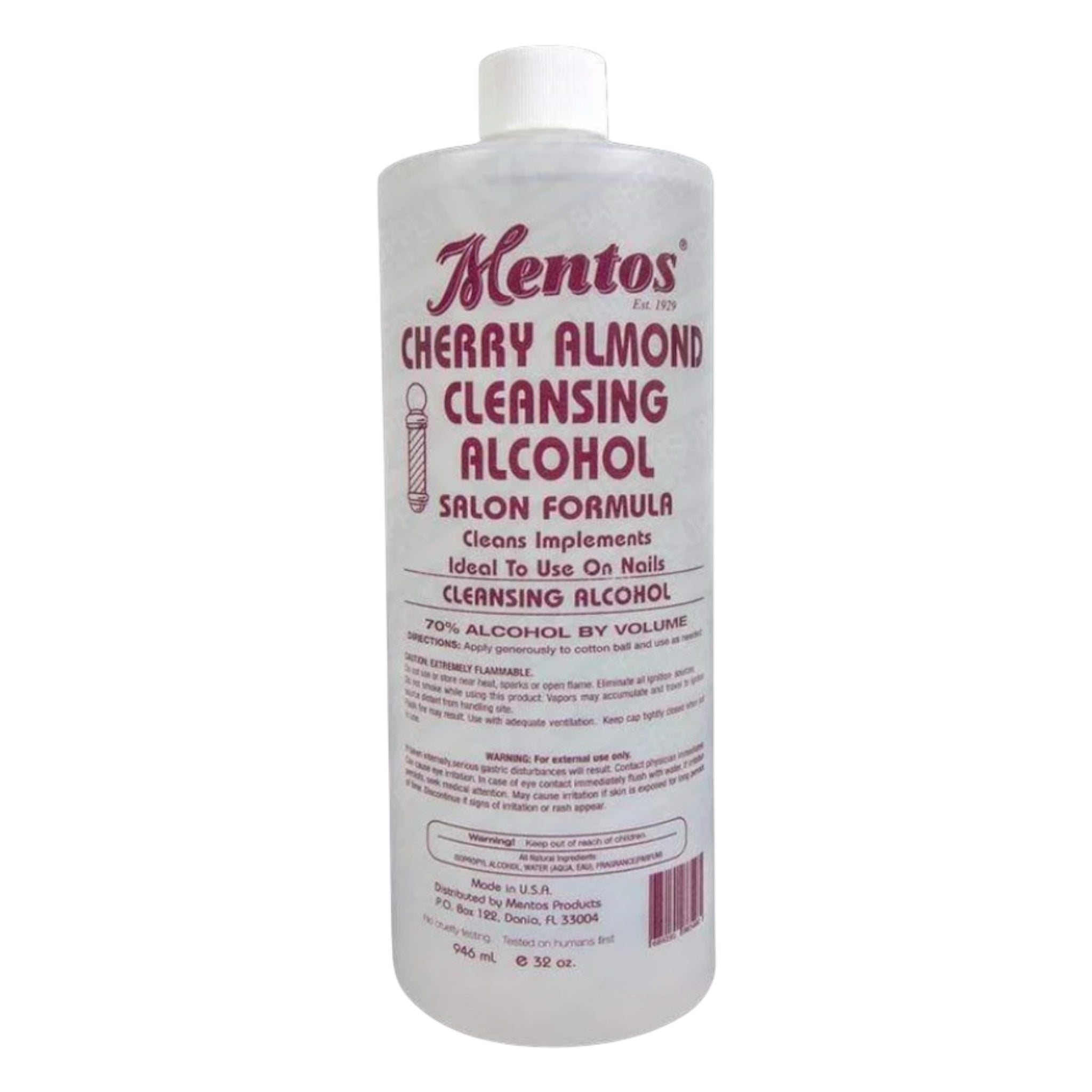 Mentos Cherry Almond Cleansing Alcohol 32 oz