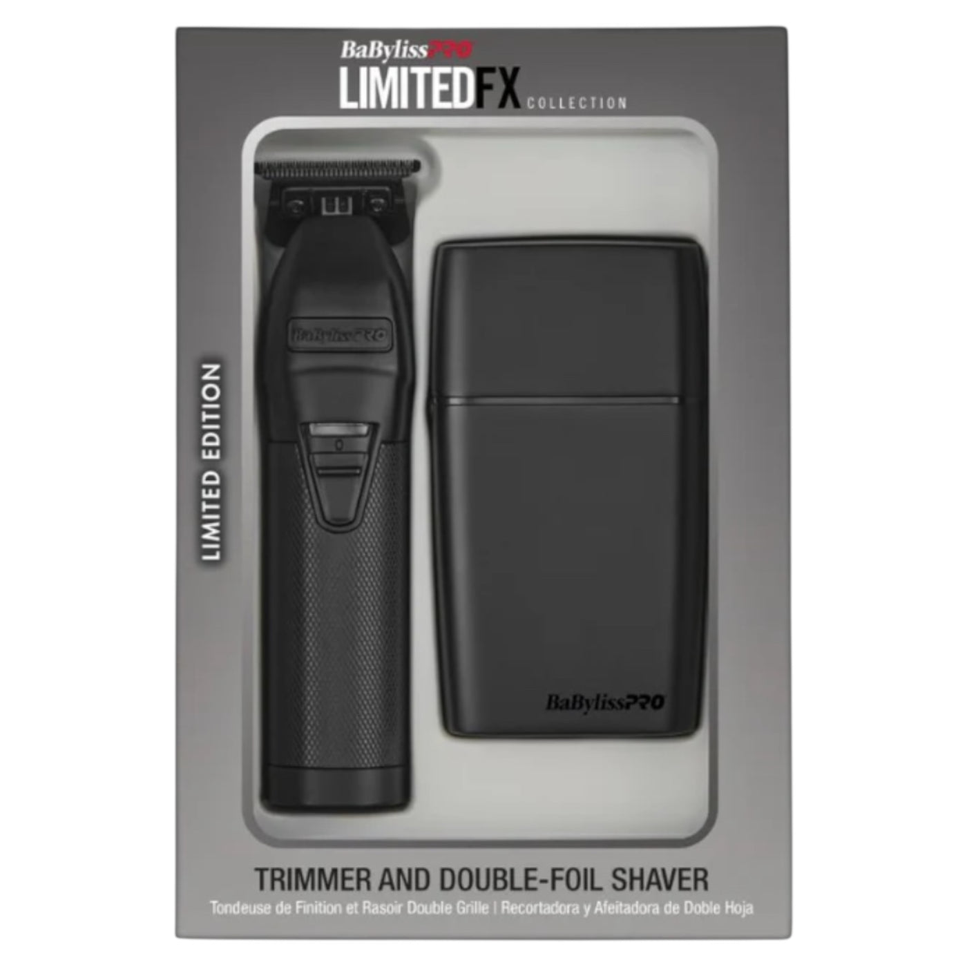 BaBylissPRO LimitedFX Matte Black Trimmer and Shaver Combo