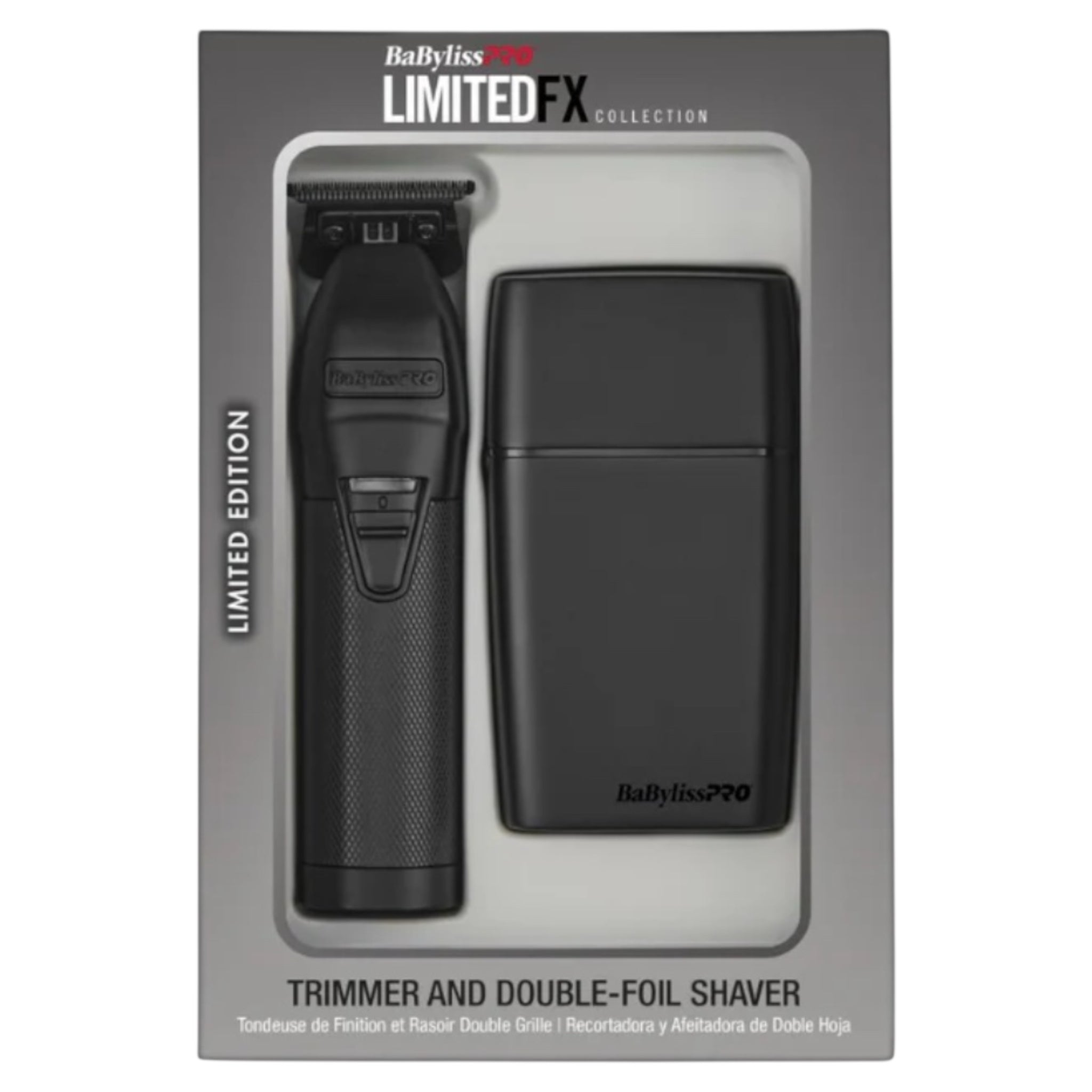BaBylissPRO LimitedFX Matte Black Trimmer and Shaver Combo