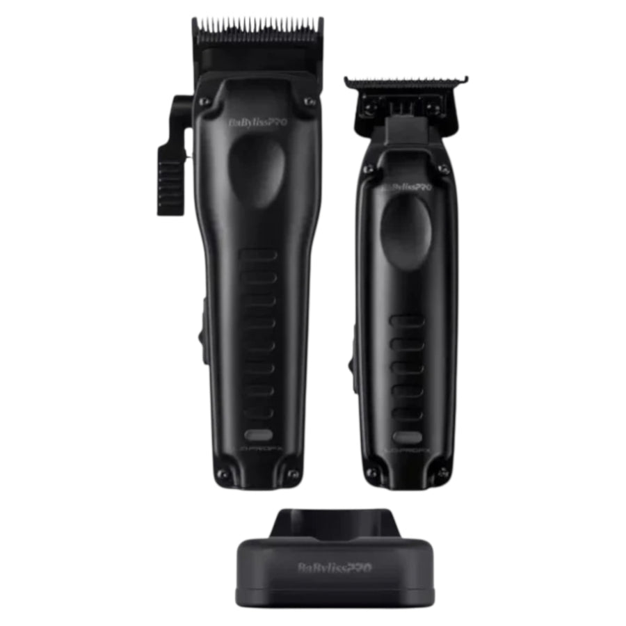 BaBylissPRO Lo-ProFX Compact Series Clipper + Trimmer Set – Black