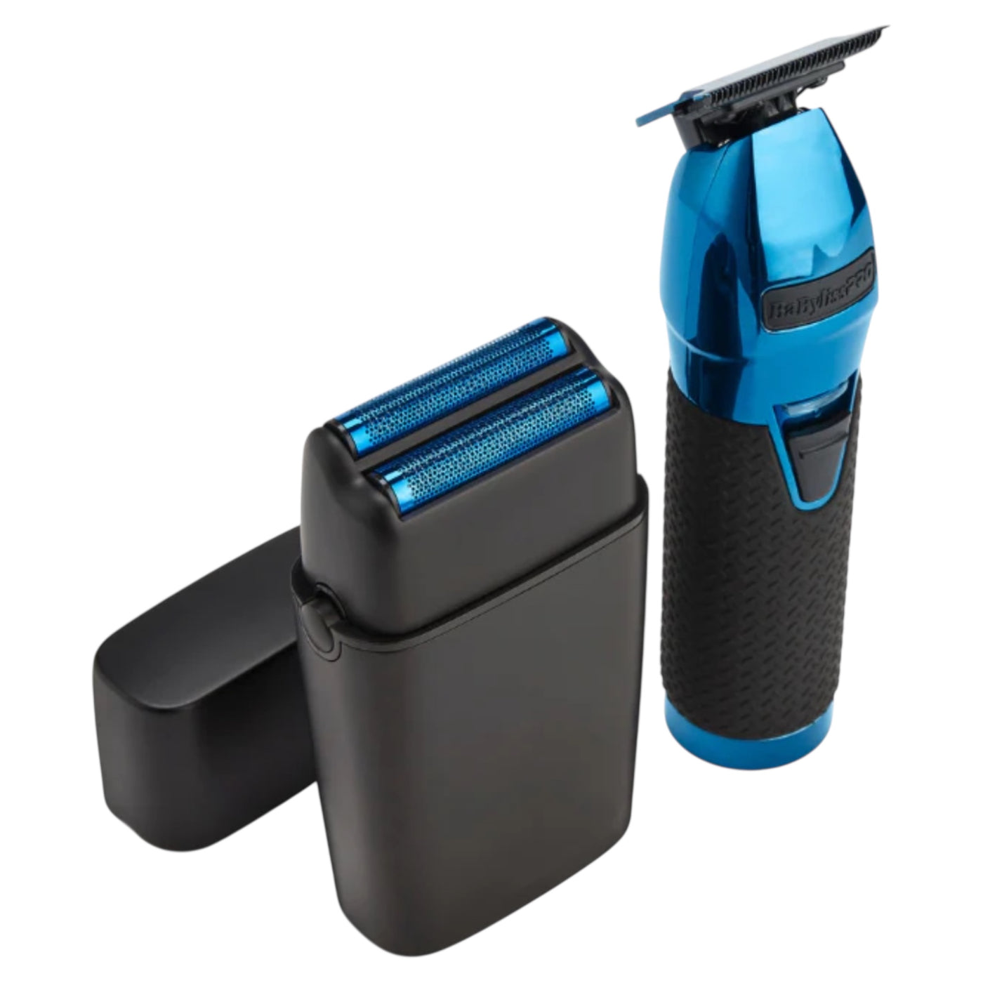 BaBylissPRO LimitedFX Black & Blue Trimmer & Double-Foil Shaver Combo #FXDUOFS2TBL