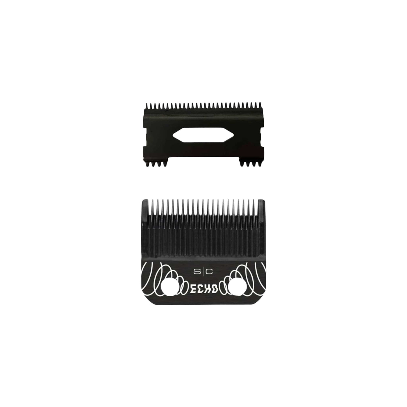 Stylecraft Replacement Clipper Blades StyleCraft Echo Black Diamond DLC Blade + DLC Shallow 2.0 Replacement Blade Set (SC544B)