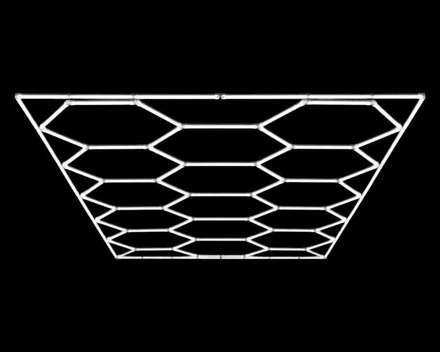 Inventory Solution Barber Supply Company LED Hexagon Lighting Professional LED Hexagon Barber Shop Lights -15-Hexagon with Boarder LED Lighting System - Honeycomb Ceiling Lighting