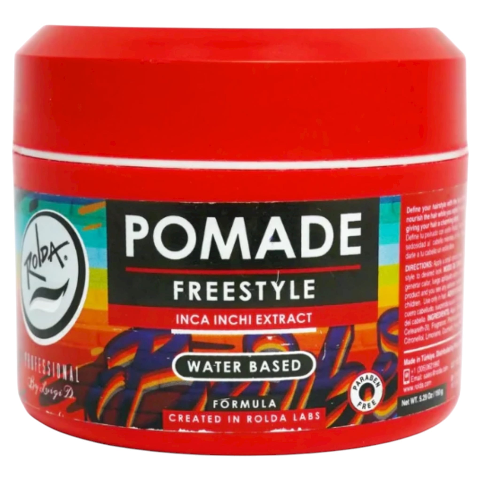 Rolda Professional Pomades and Wax Rolda Professional Freestyle Water-Based Pomade 150g (Red) | Strong Hold & Natural Shine