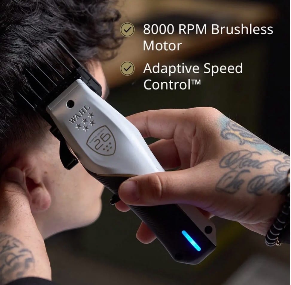 Wahl Clippers Wahl Vapor™ CE 5-Star Cordless Clipper – Limited Edition 26 Professional Barber Clipper