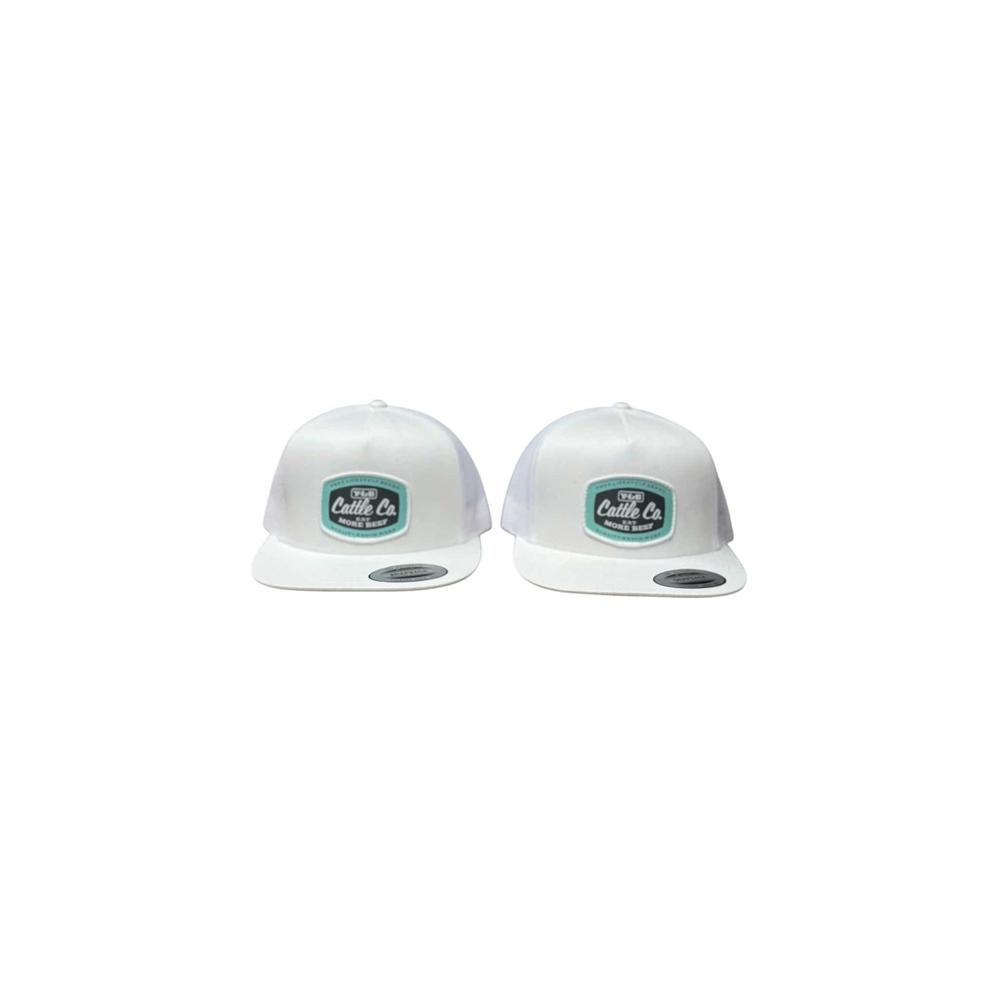 YNOT Lifestyle Brand YNOT Lifestyle Brand YNOT Lifestyle Brand Hat and Apparel - Quality Farmer & Rancher Hats - Western Wear - White Cattle CO Eat More Beef Patch
