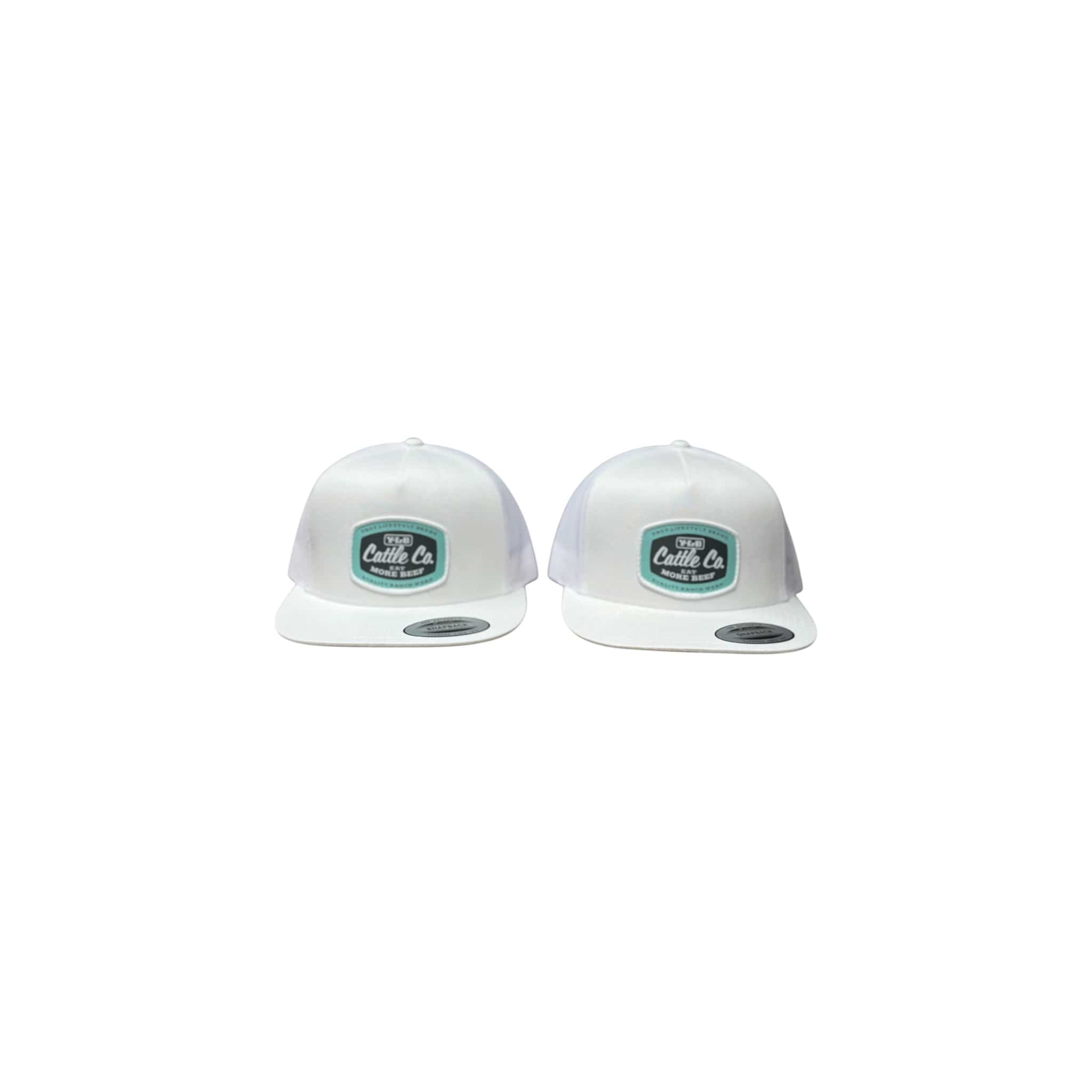 YNOT Lifestyle Brand YNOT Lifestyle Brand YNOT Lifestyle Brand Hat and Apparel - Quality Farmer & Rancher Hats - Western Wear - White Cattle CO Eat More Beef Patch