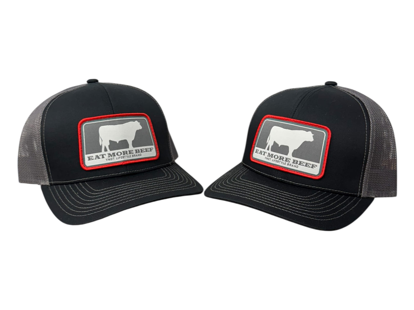YNOT Lifestyle Brand Hats YNOT Lifestyle Brand Hat and Apparel - Quality Farmer & Rancher Hats - Western Wear - Patch YNOT Eat More Beef