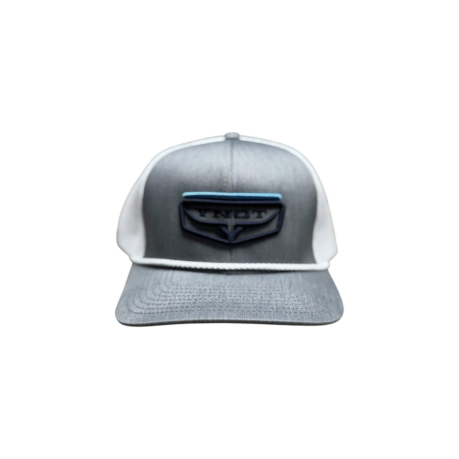YNOT Lifestyle Brand YNOT Lifestyle Brand YNOT Lifestyle Brand Hat and Apparel - Quality Farmer & Rancher Hats - Western Wear - Logo Navy Blue, Gray and White