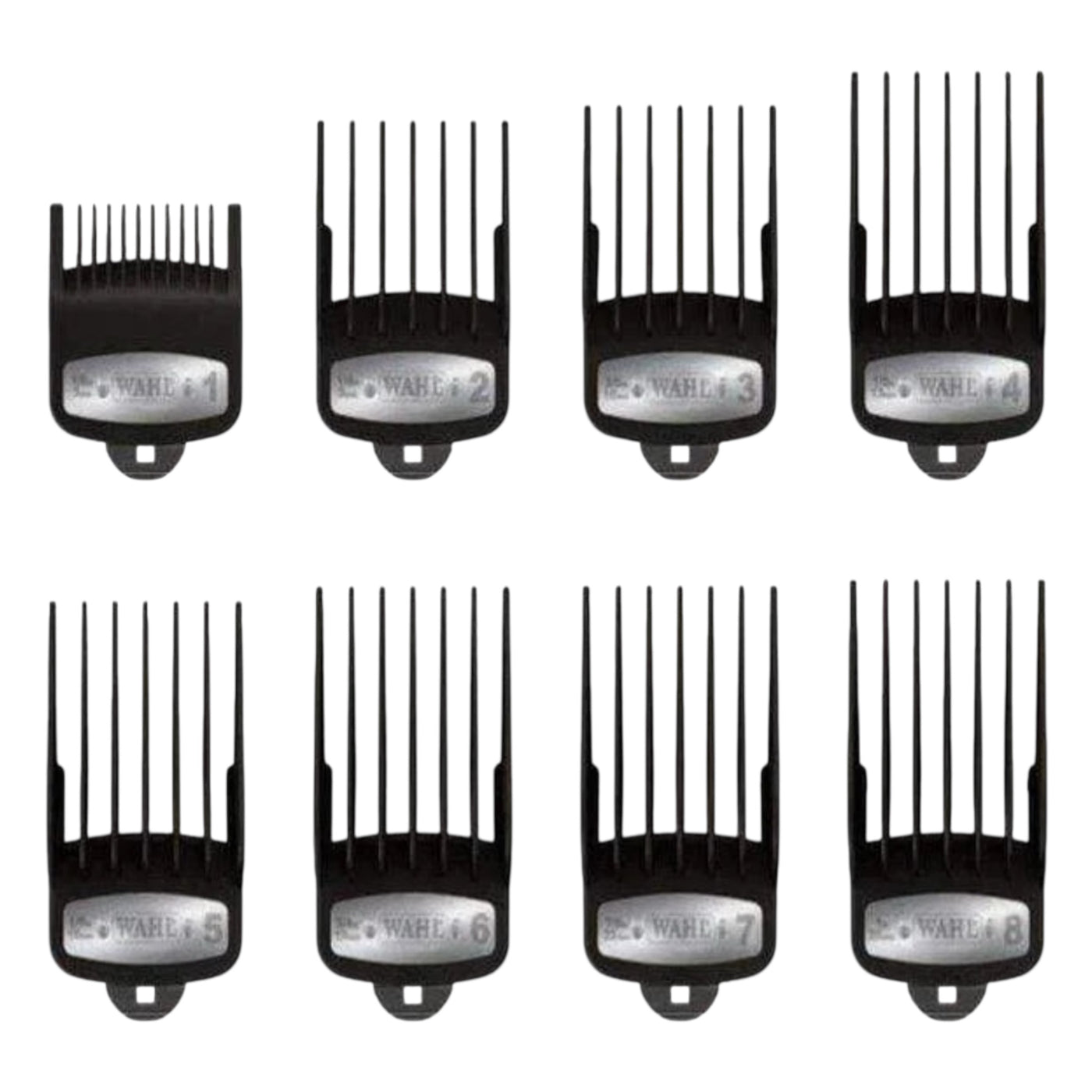 Wahl Premium Cutting Guides – 8-Pack with Secure Fit® Metal Clips
