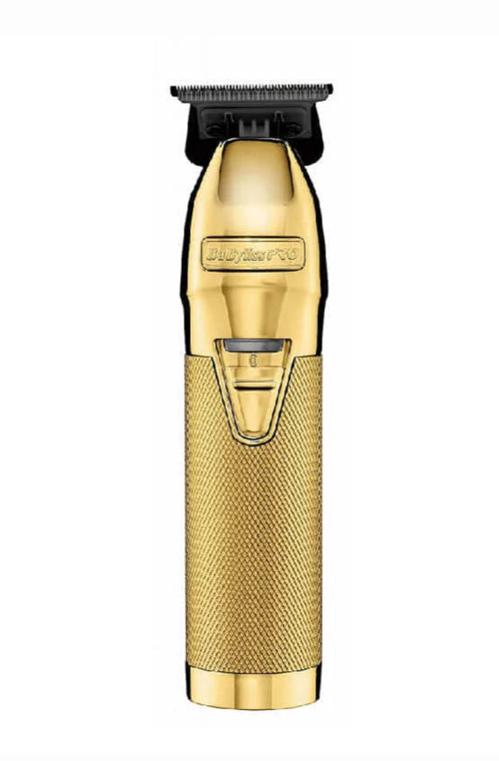 BaByliss PRO Gold FX Metal Outlining Cordless Trimmer w/ Black Diamond Carbon Deep-Tooth Blade (FX787GDB